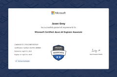 Microsoft Azure AI Engineer Associate Certification