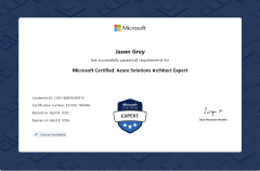 Microsoft Azure Solutions Architect Expert Certification
